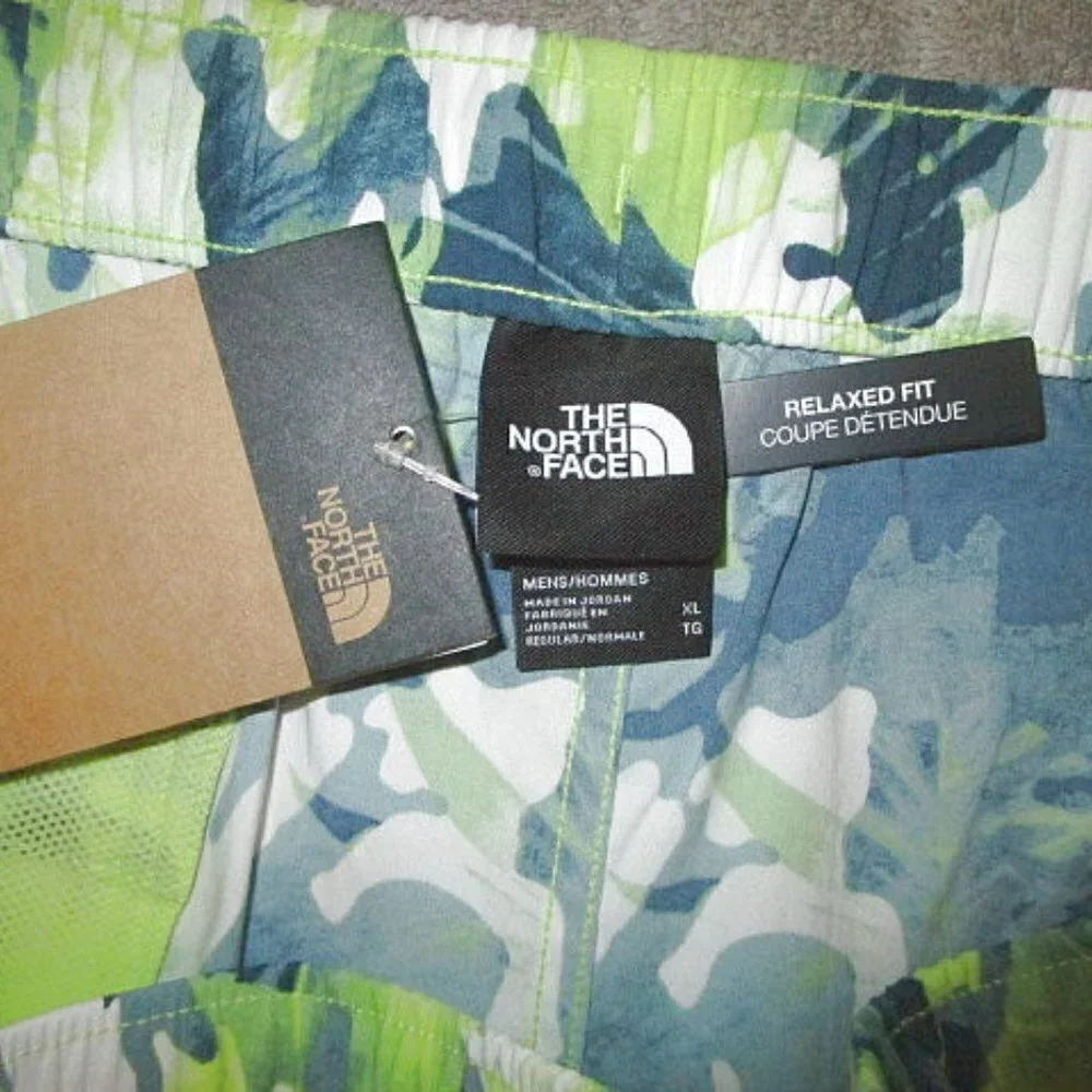 The North Face Men's Size XL Swim Trunks Floral Camo Green 7